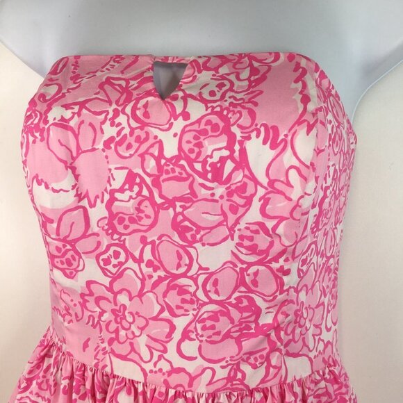 Lilly Pulitzer Richelle She's a Fox Sleeveless Pink Dress Size 0 - Picture 4 of 11